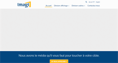 Desktop Screenshot of imagiaffichage.com