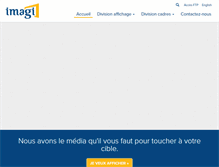 Tablet Screenshot of imagiaffichage.com